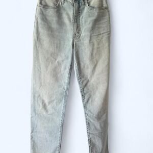 Madewell blue high-waisted straight leg jeans